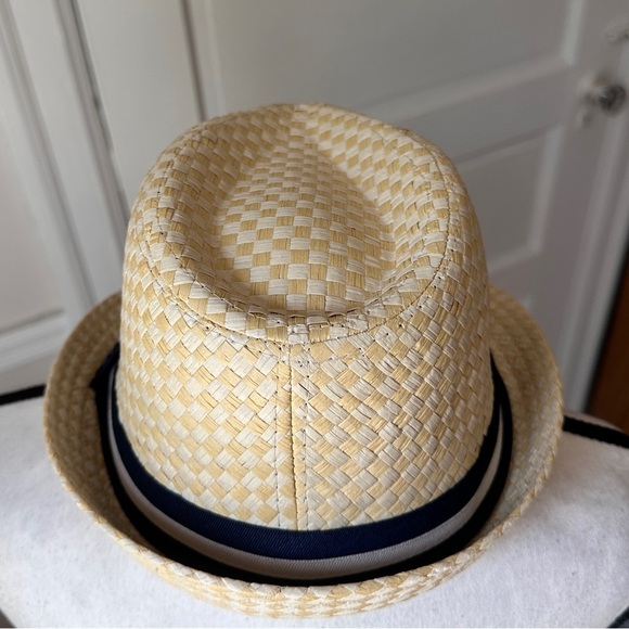 Kenny K. Stingy Brim Toyo Straw Fedora Hat Straw Paper Neutral Sz Large NWOT - Picture 14 of 16